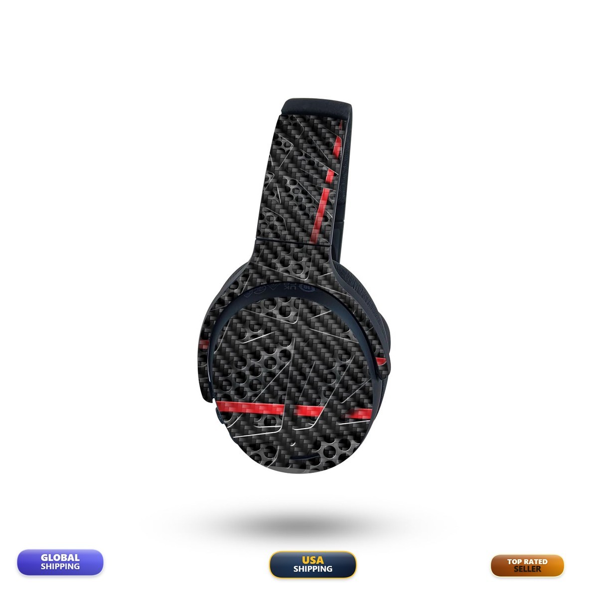 MightySkins Carbon Fiber Skin Compatible with Skullcandy Crusher ANC 2 Tech Web