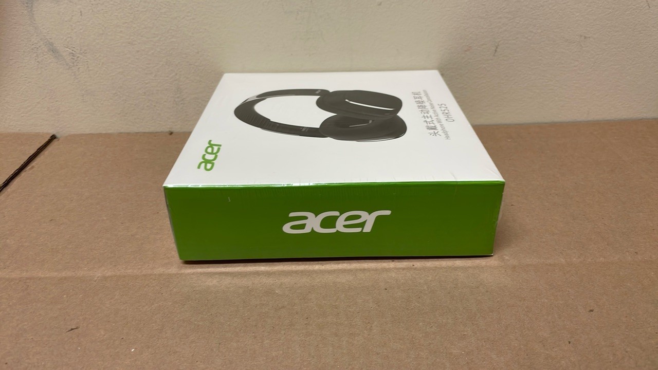 Acer OHR525 ANC Bluetooth Headphones Black Wireless HD Mic Active New