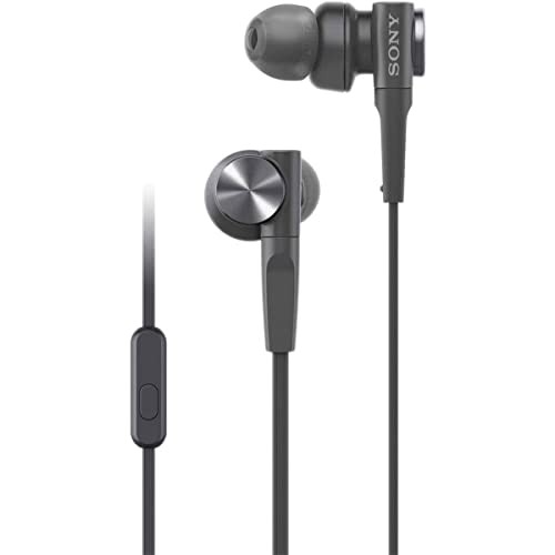 Sony MDRXB55AP Wired Extra Bass Earphone/Headset with Microphone for Calls Black