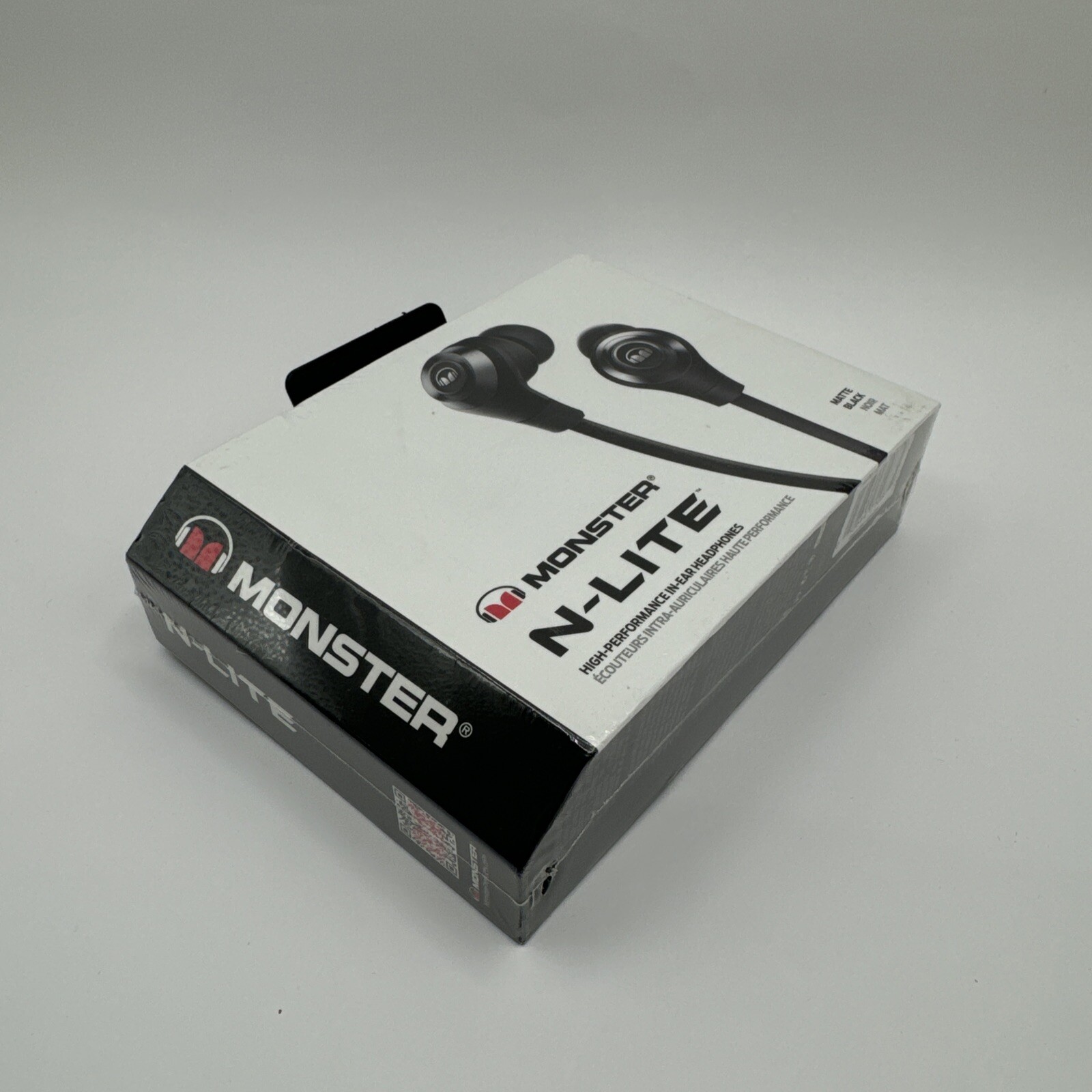 Monster N-LITE In-Ear Headphones Black Color – High Performance Audio sealed Box