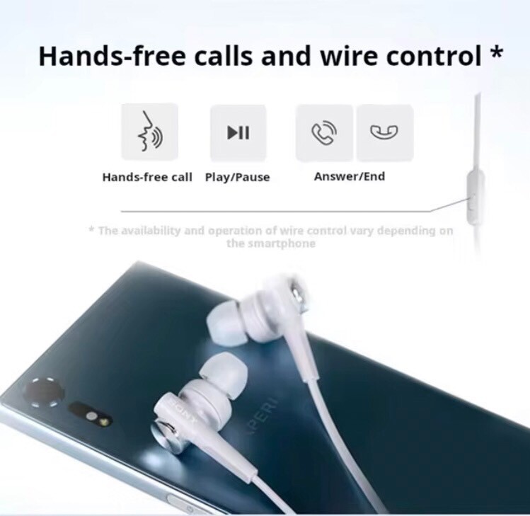 SONY MDR-XB55AP Remote control Mic for Smartphones Deep EXTRA BASS Earphones