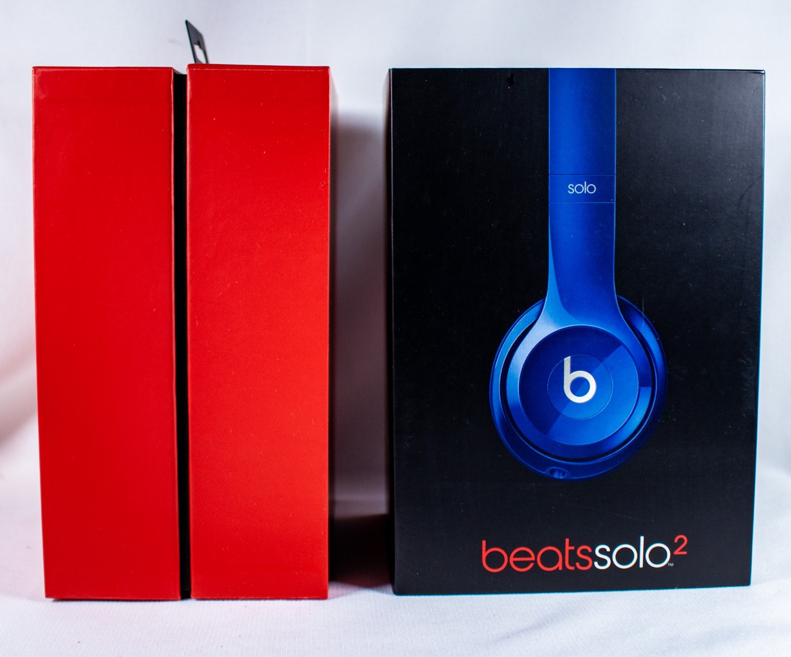 BEATS SOLO2 by Dr. Dre Solo Sapphire Blue Foldable Headphone Empty Box