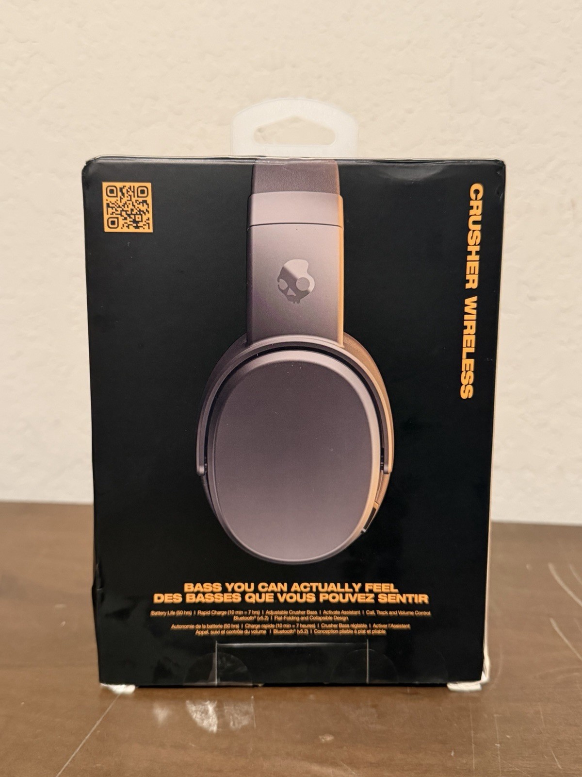 Skullcandy Crusher Wireless Over-Ear Sound Isolating Wireless Headphone 50hr NEW
