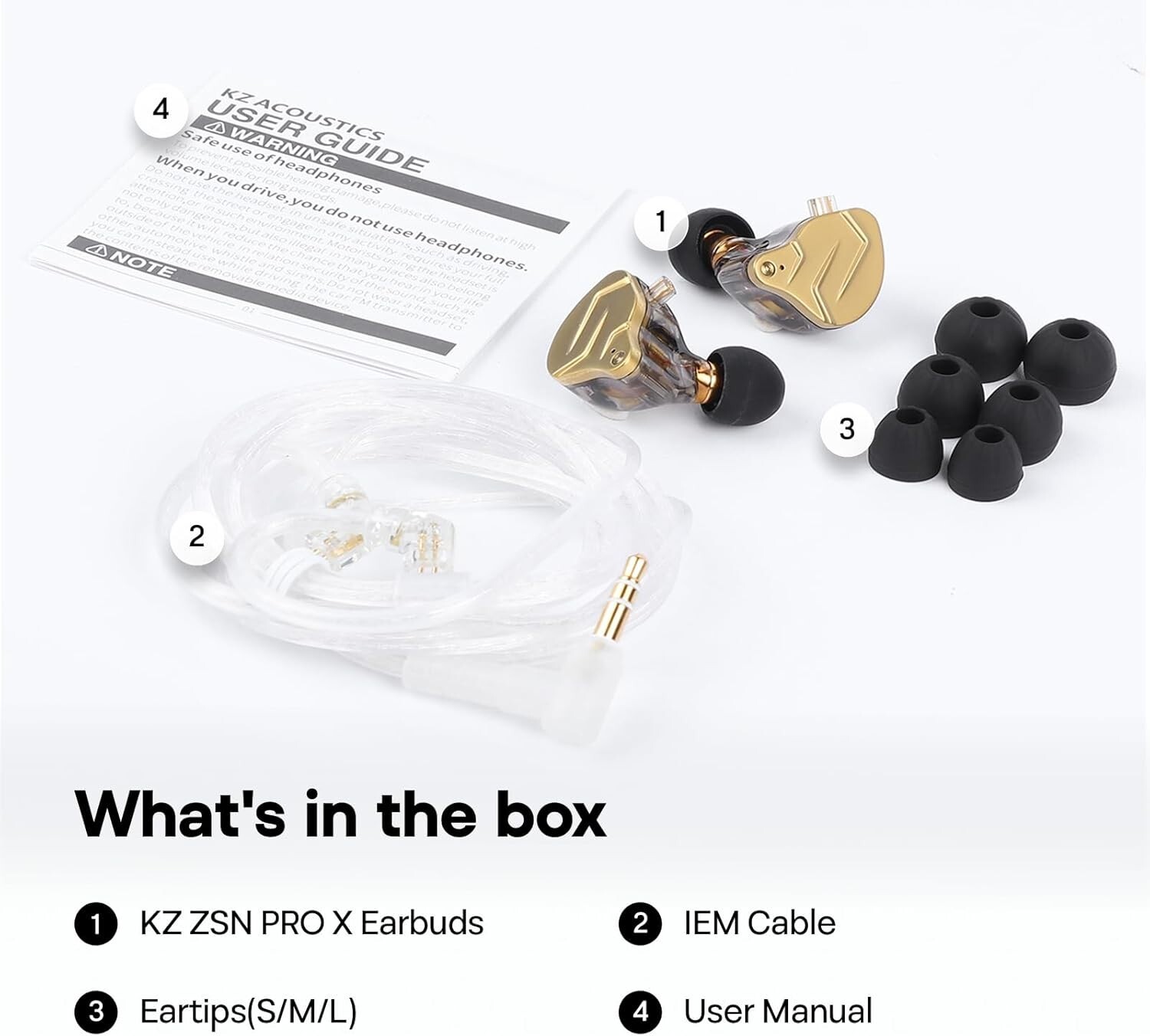 KZ ZSN PRO X Dual Driver IEM Earphones HiFi Sound No Mic Fast Free Shippin