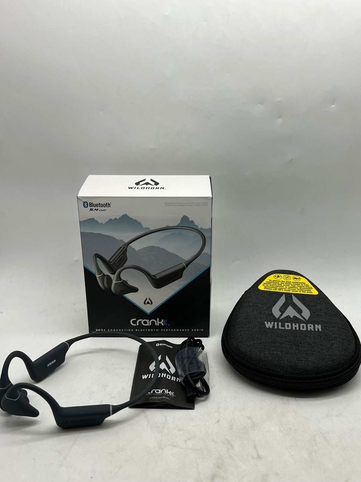 Wildhorn Crank Bone Conduction Headphones Bluetooth 5.4, IPX7 Waterproof