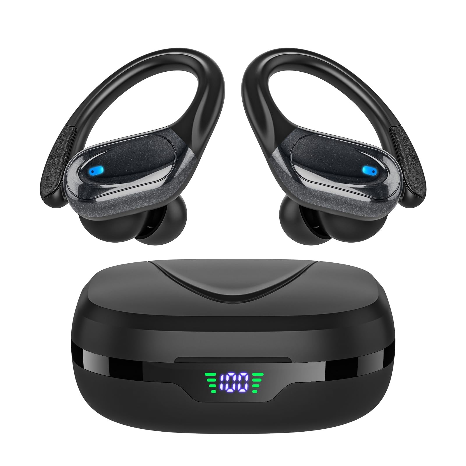 Wireless Earbuds Bluetooth Headphones 80hrs Playback Ear Buds Power Display w…