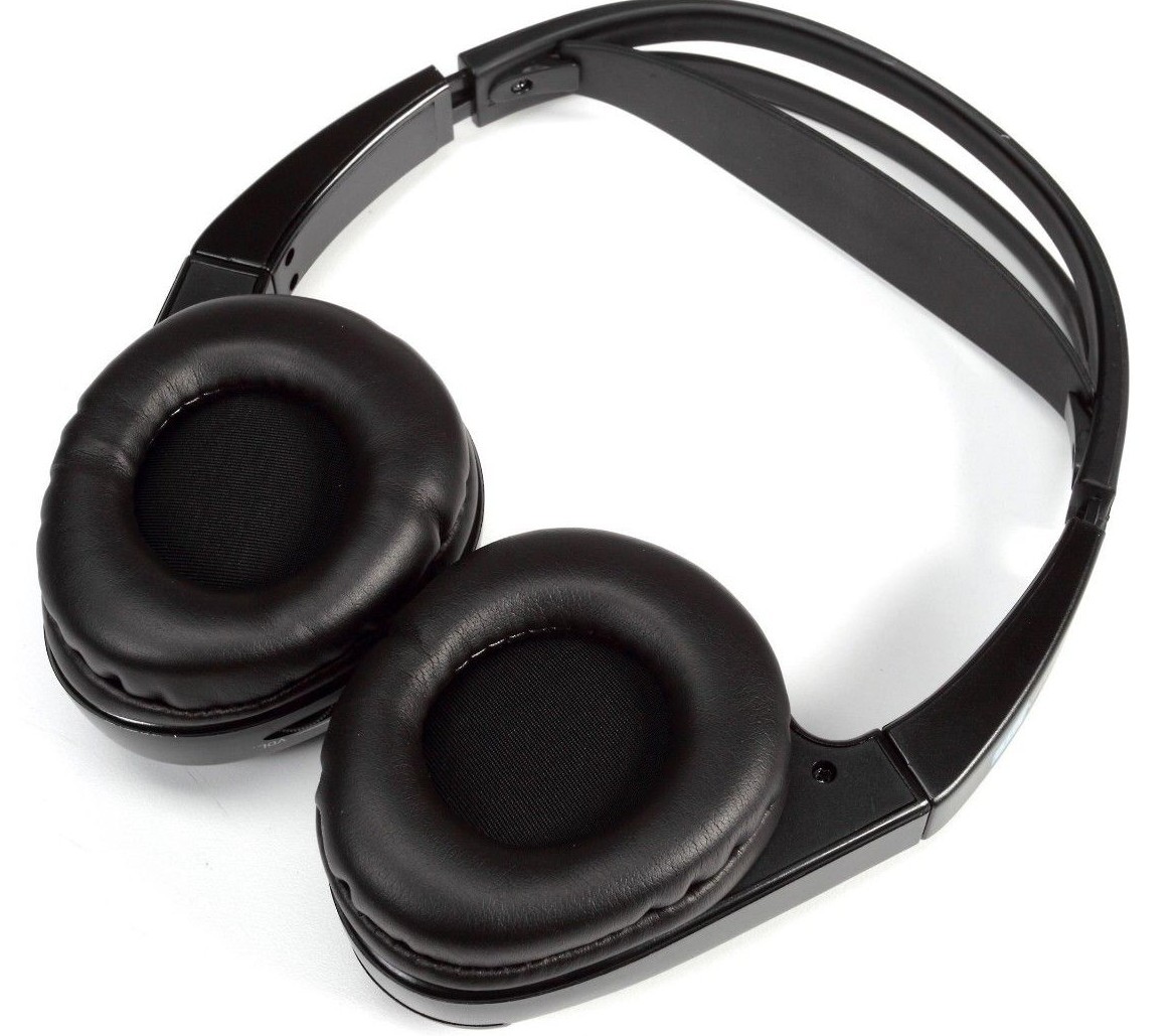 Audiovox Wireless IR Infrared Stereo Headphones For Car DVD Player – Black