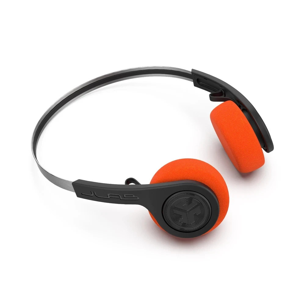 JLab Rewind Wireless Retro Headphones Blue, Bluetooth, Black, 80s 90s style