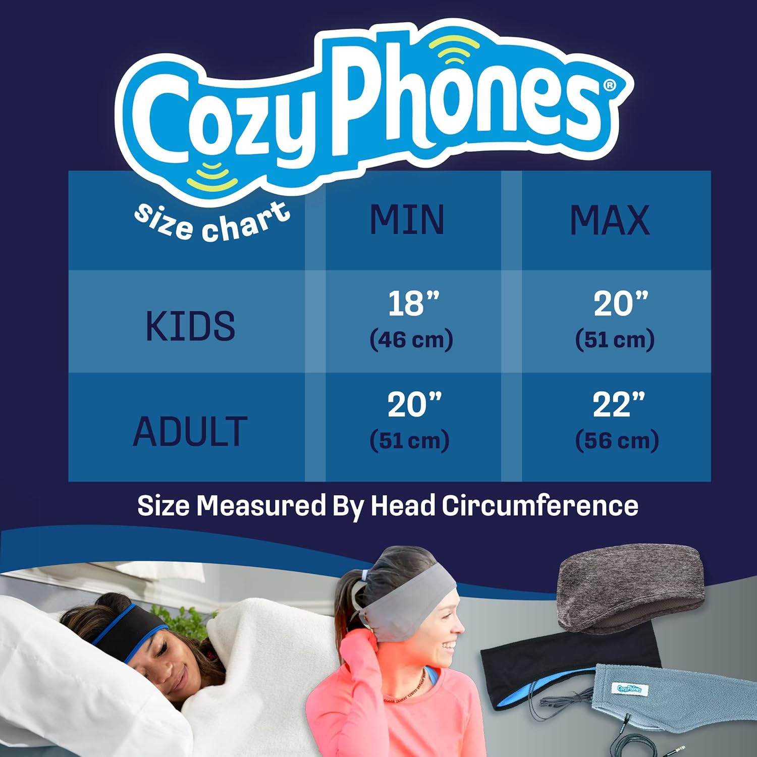 Sleep Headphones Headband Ultra Thin Wired for Side Sleepers Gray