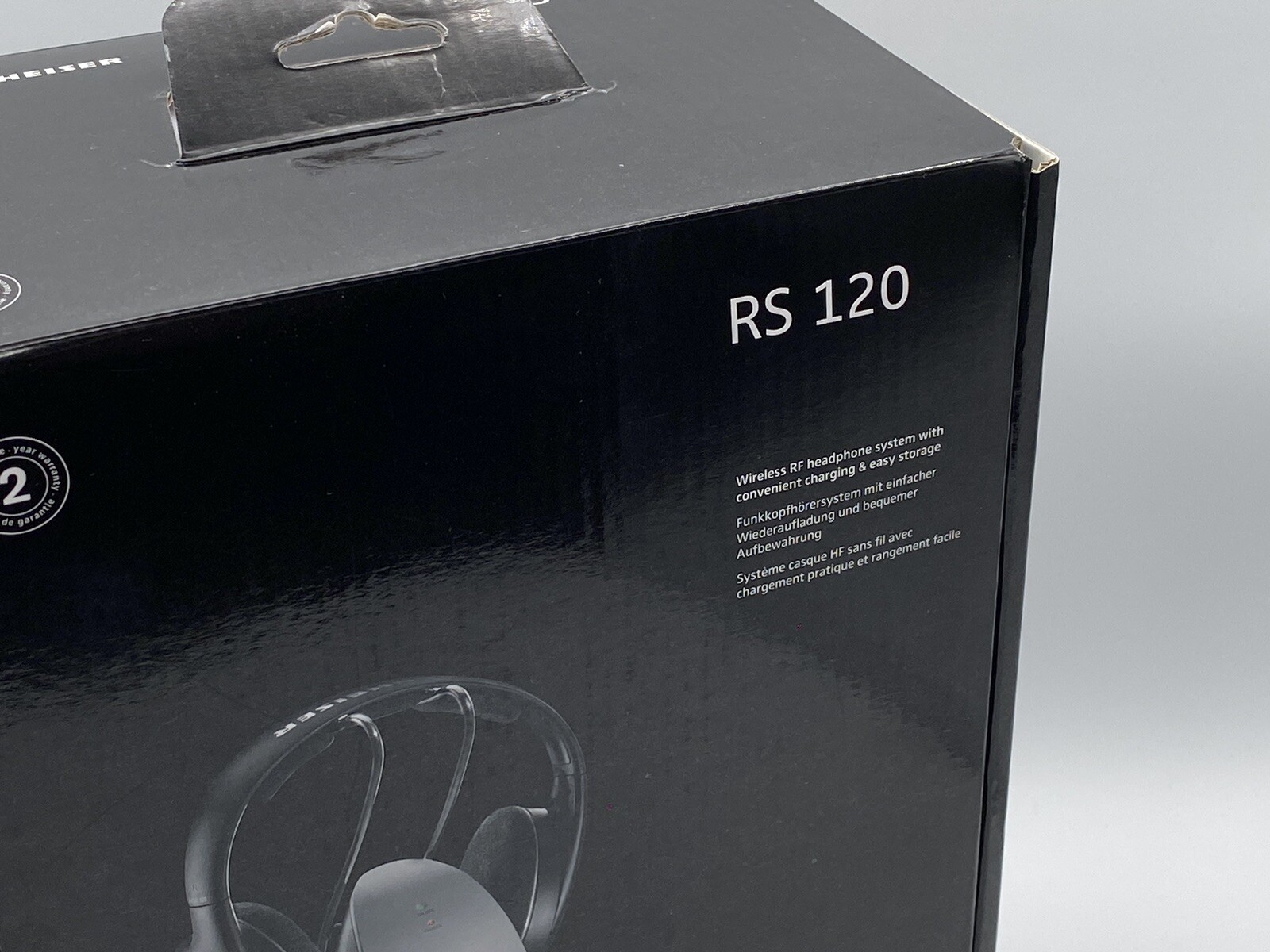 Sennheiser RS120 On-Ear Wireless RF Headphones with Charging Cradle