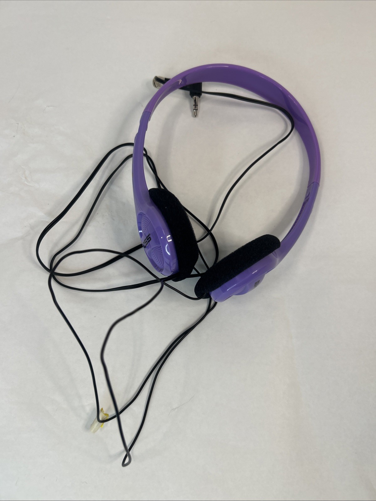Koss Portable On-Ear Headphones with Adjustable Violet Headband Works