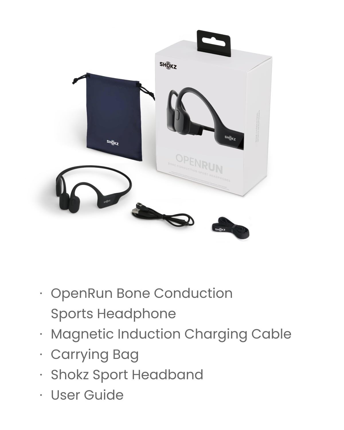 OpenRun Bone Conduction Open-Ear Bluetooth Sport Headphones, Running Workout，…
