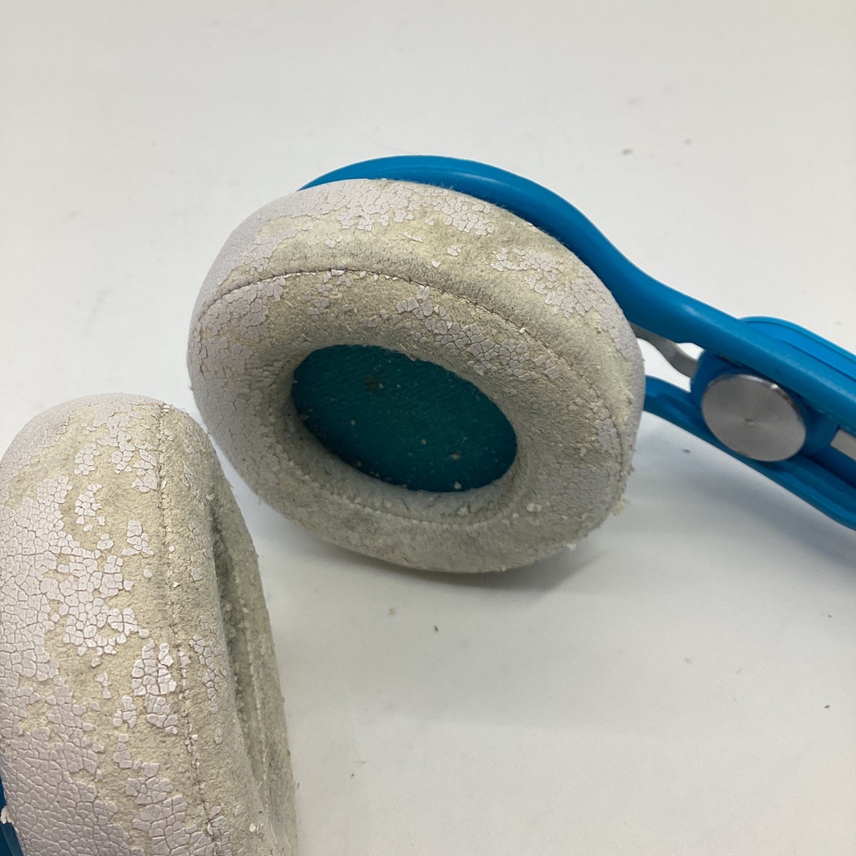 Beats Mixr Mixer Headphones Blue Without Audio Cable (Untested) AS-I (GO1039247)
