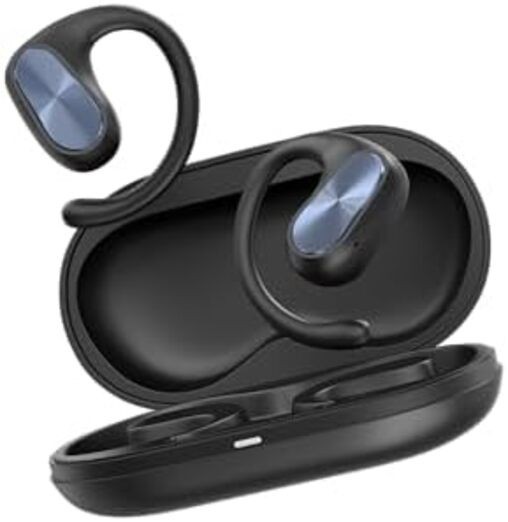 Open-Ear Wireless Earbuds – 45H Playtime, AI Clear Calls, IPX5 Sport
