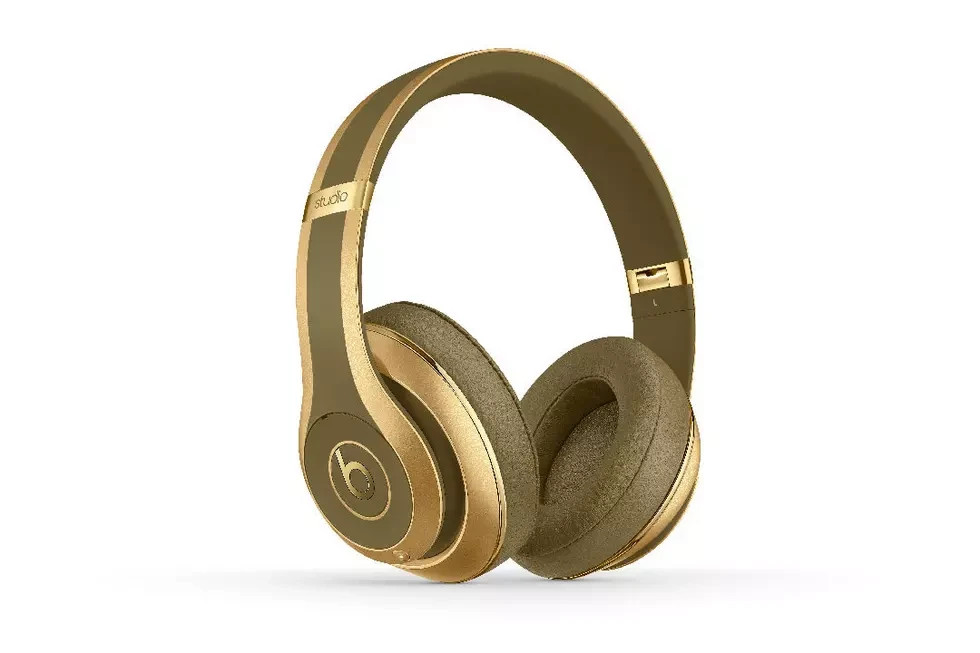Balmain x Beats by Dr. Dre Studio Over the Ear Headphones – Gold / Green