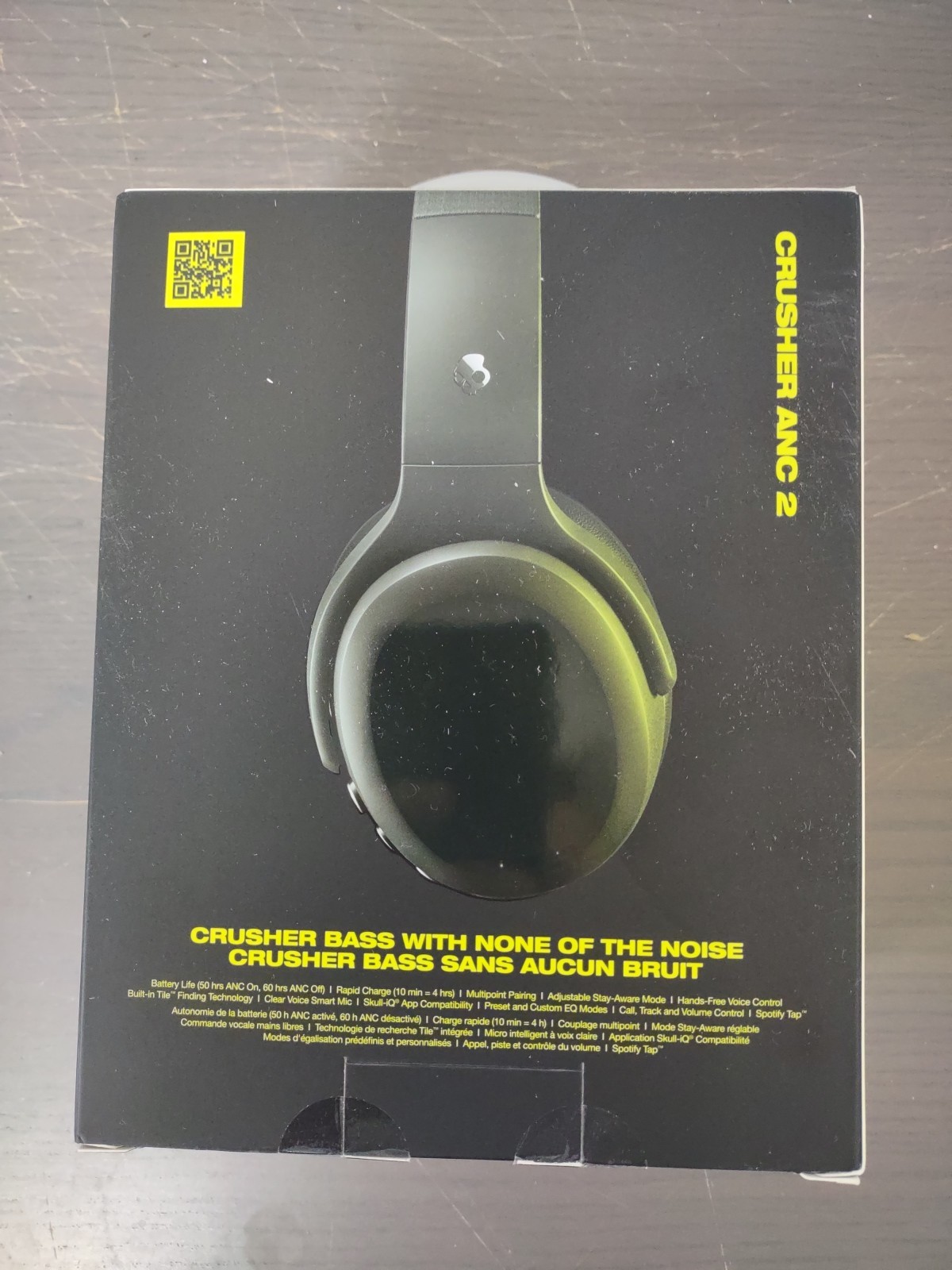 Skullcandy Crusher ANC 2 Noise Canceling Wireless Headphones Black + USB-C