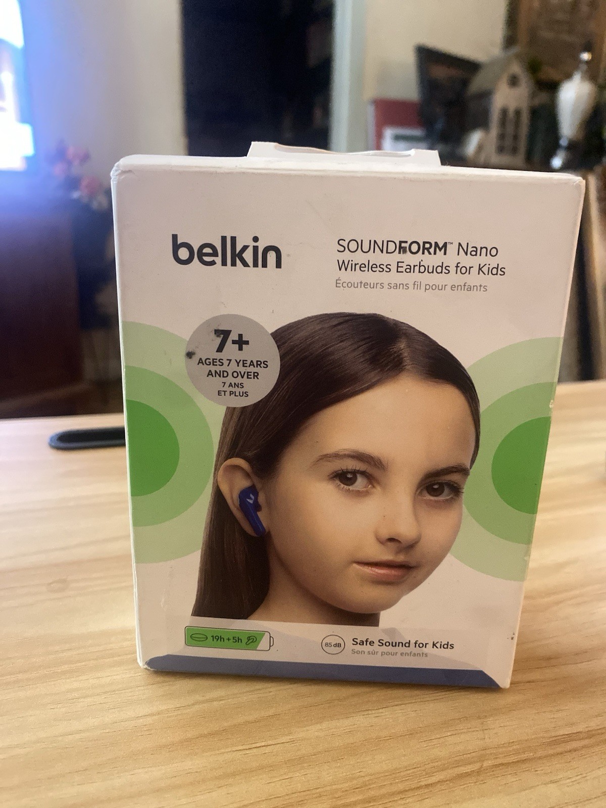 Belkin SOUNDFORM Nano Wireless Earbuds for Kids – Bluetooth – Blue Brand New