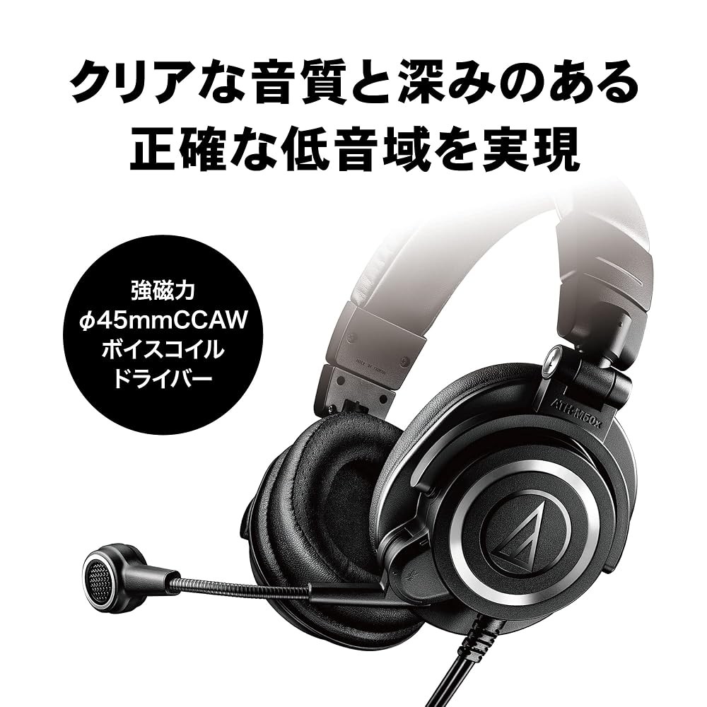 audio-technica ATH-M50xSTS Streaming Headset XLR Condenser Mic Japan Import