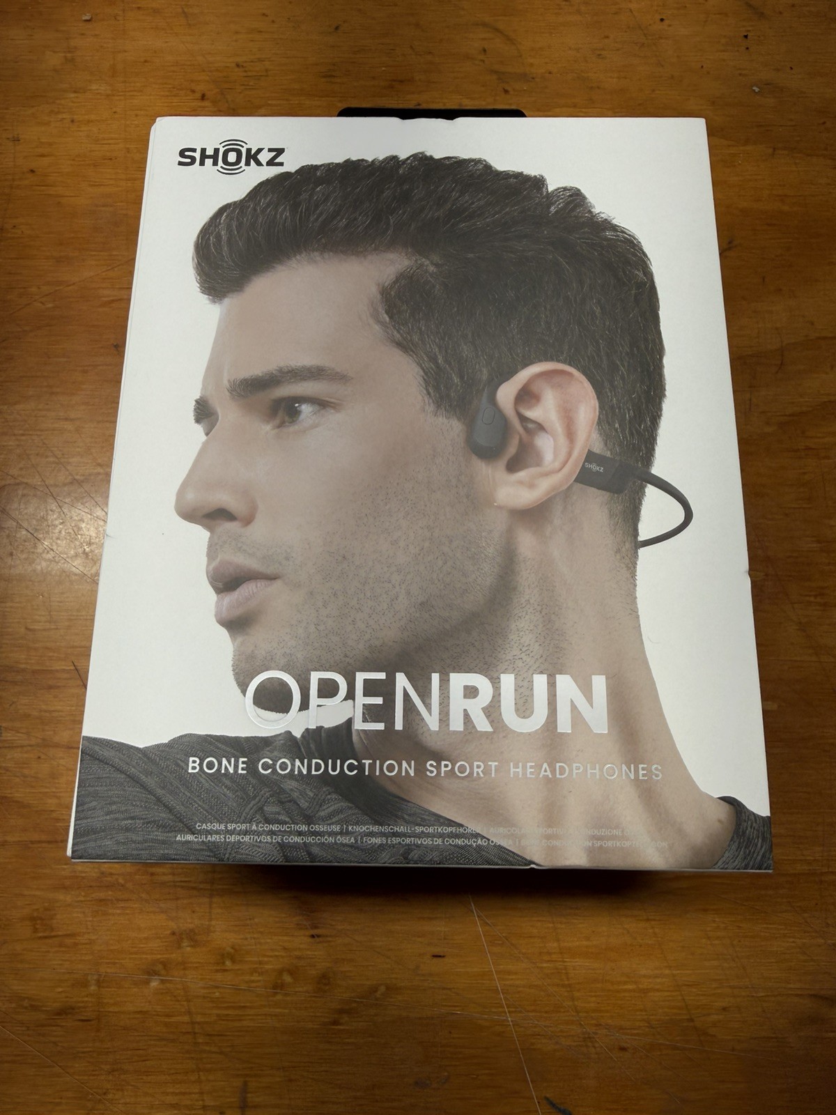 Shokz OpenRun Bone Conduction Open-Ear Endurance Headphones – Black (S803)