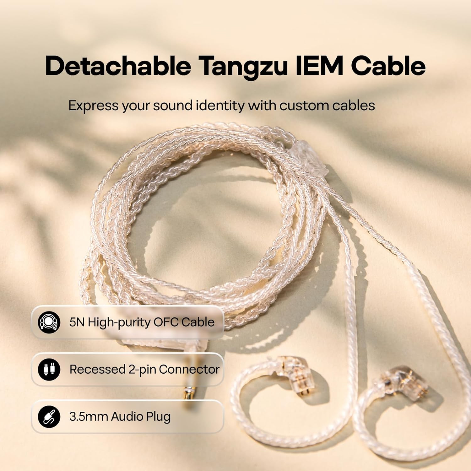 TANGZU Wan’Er S.G Hifi 10Mm Dynamic Driver PET Diaphragm In-Ear Earphone with Er