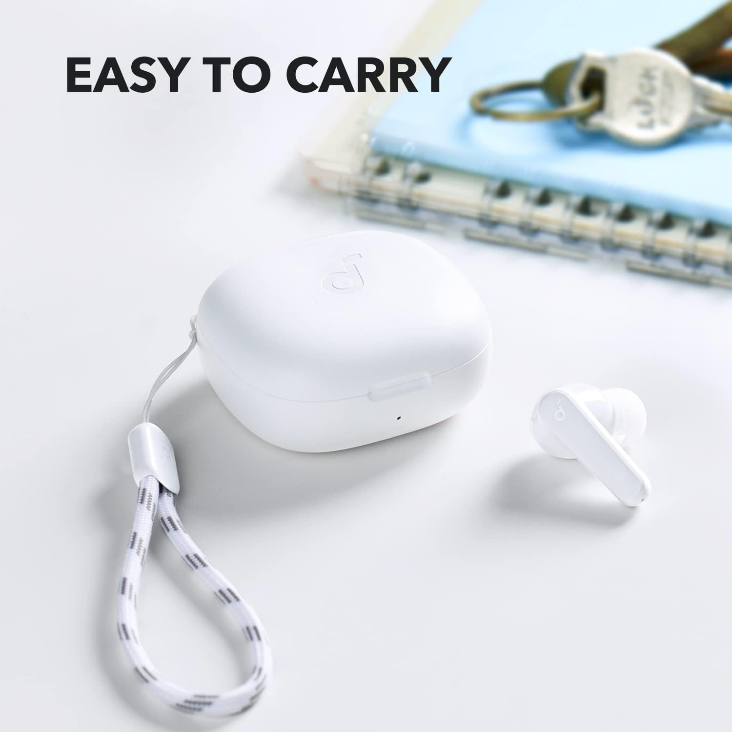 Audifonos Inalambricos Bluetooth 6.0 Auriculares Para iPhone y Samsung [Blanco]