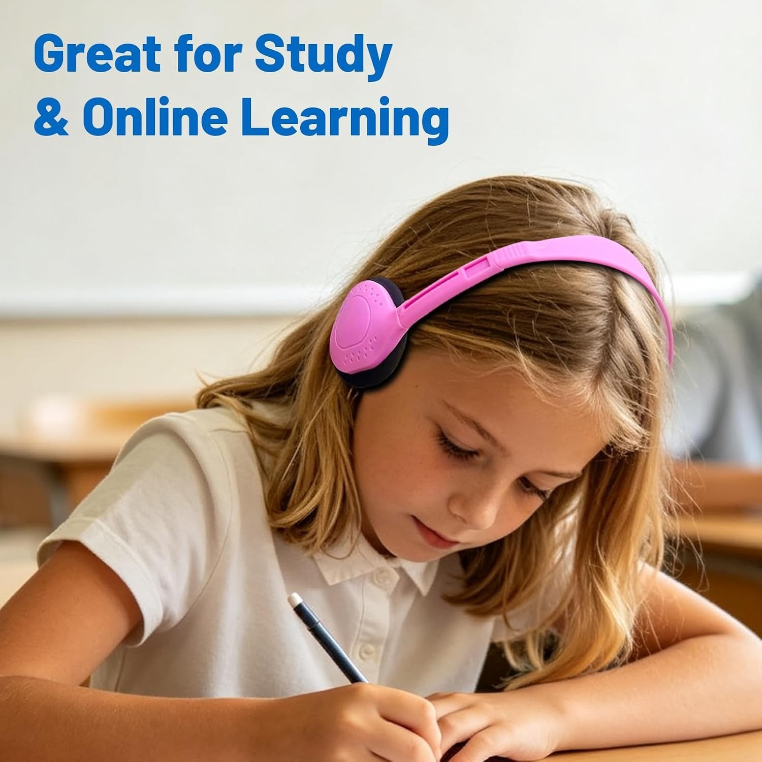 USB-C Headphones Bulk 30 Pack Multi Color Kids School Headphones Pad Phone