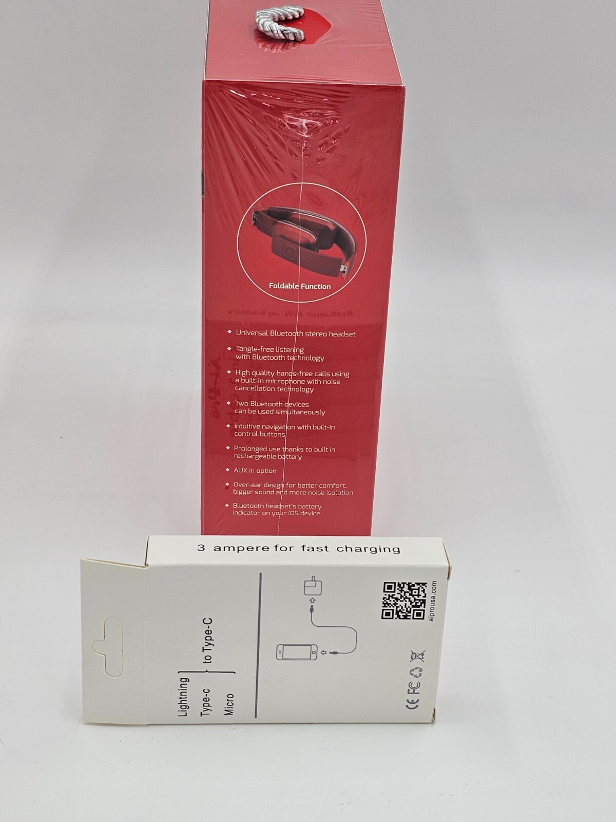 AiPro-200 PLUS BLUETOOTH STEREO HEADPHONES WIRELESS PREMIUM SOUND (PICK COLOR)