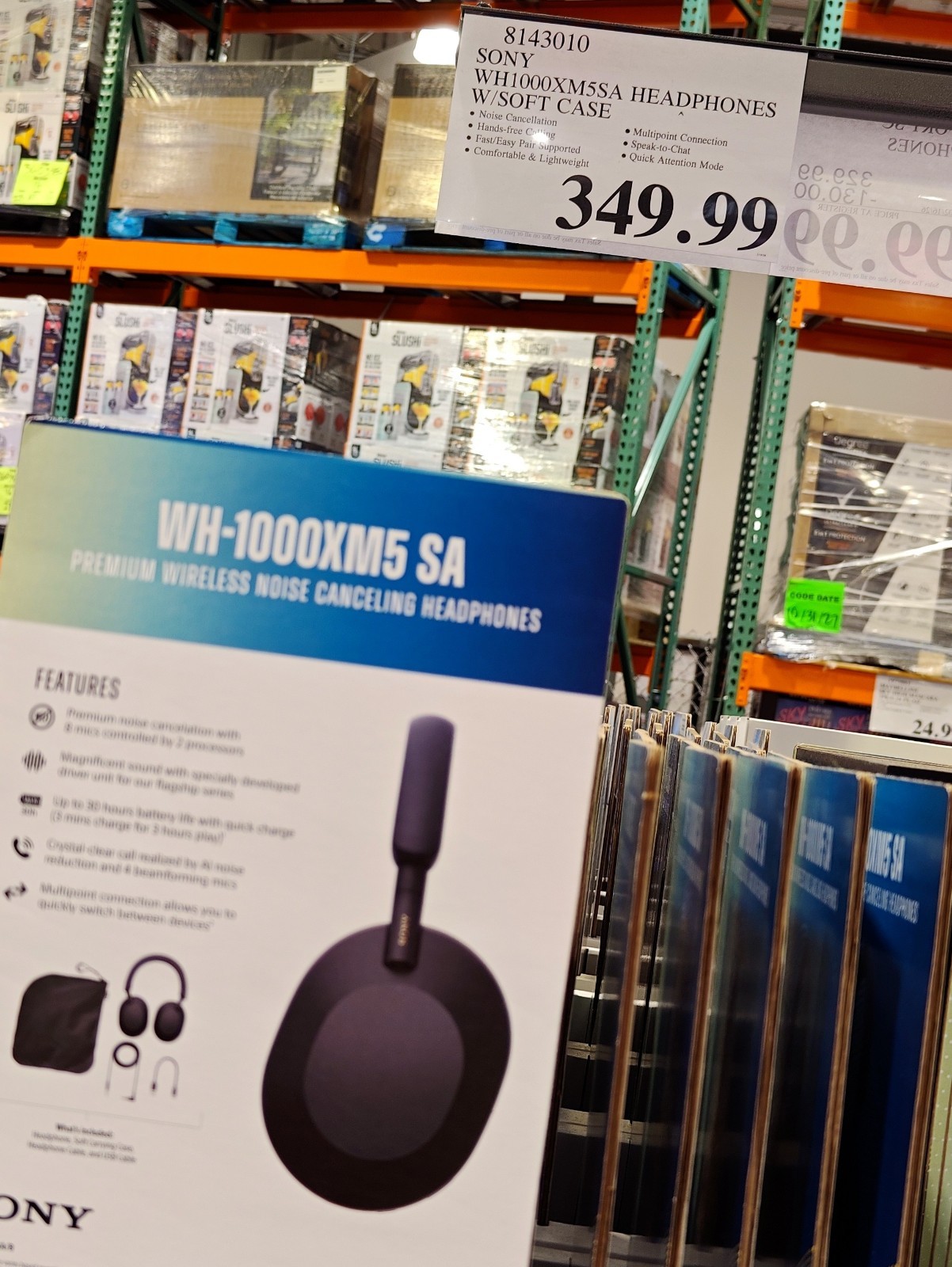 Super Clean Sony WH1000XM5/SA Wireless Premium Noise Cancelling Headph Black P1