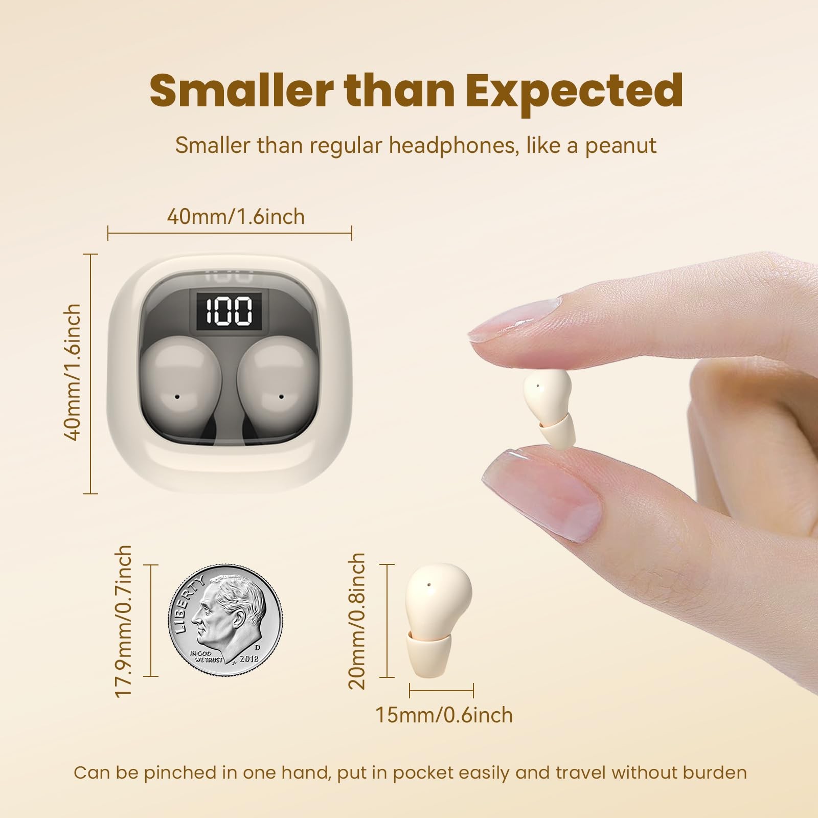 Invisible Mini Sleep Earbuds Ear Buds for Side Sleepers Sleeping, Small Ears …