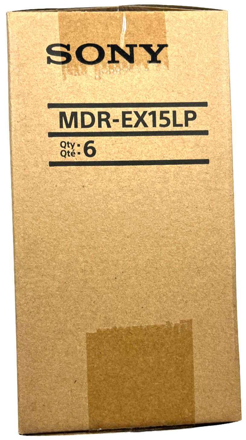 Sony MDR-EX15LP In Ear Stereo Earphones Headphone MP3 Blue Earbuds – CASE of 6