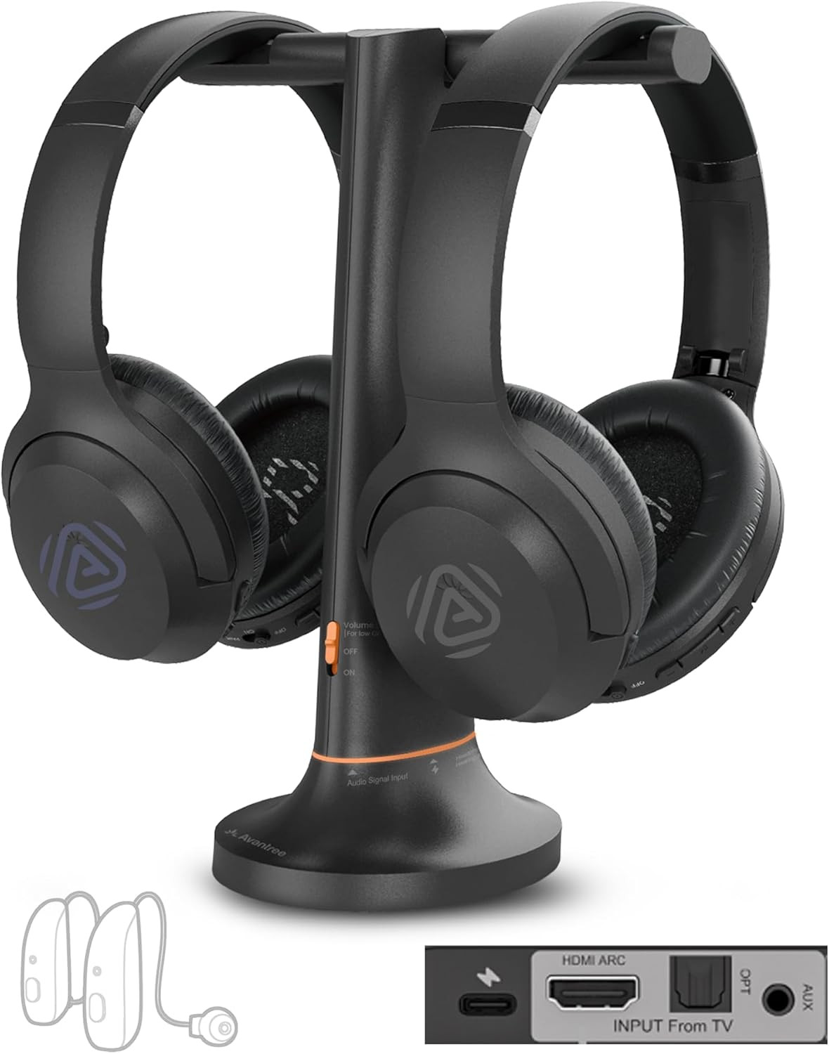 Duet – Dual Wireless Headphones for TV Watching, Clear Voice & Loud Volume for S