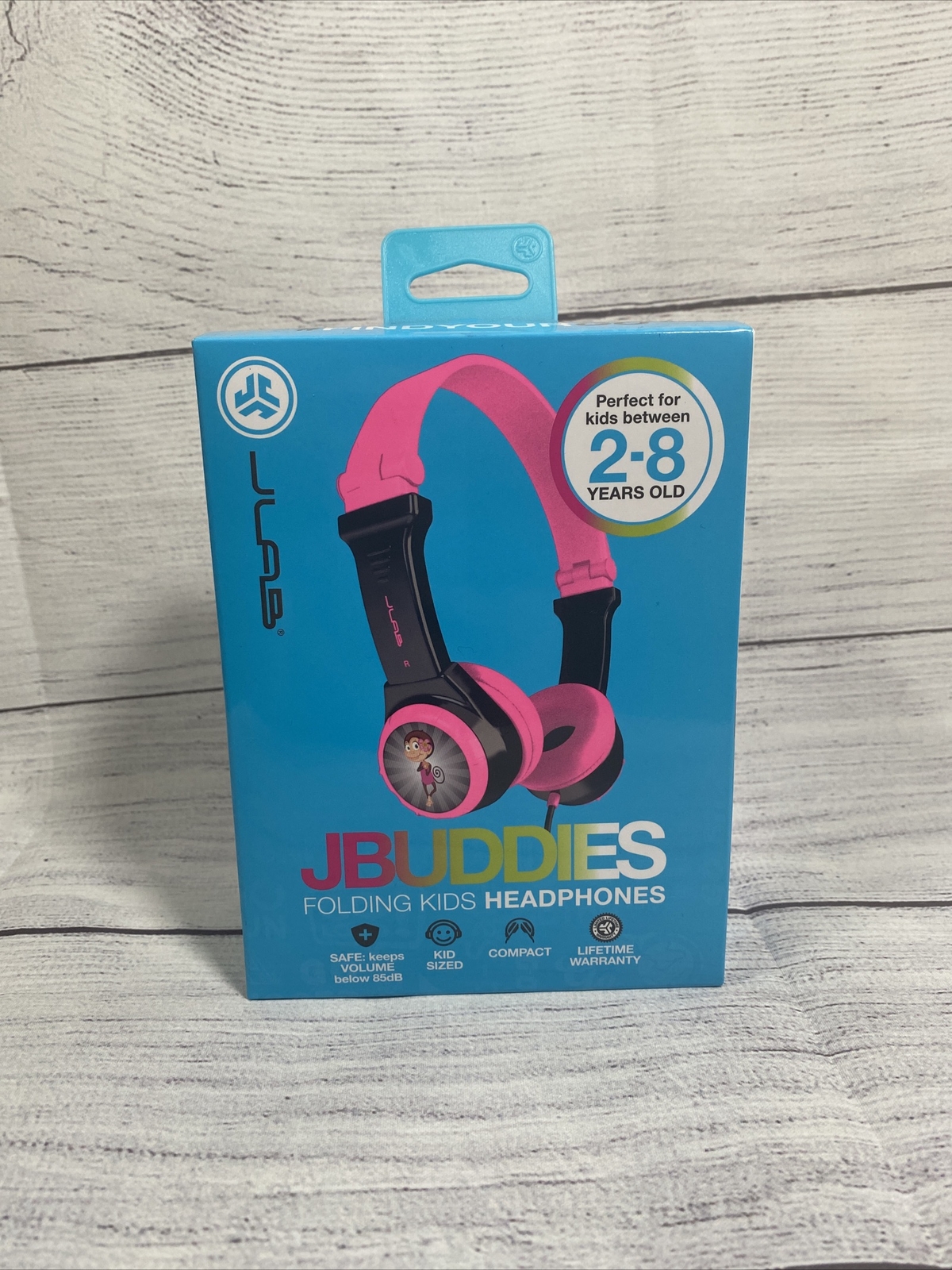 JLABS JBuddies Folding Kids Headphones , Black/Pink – NEW SEALED