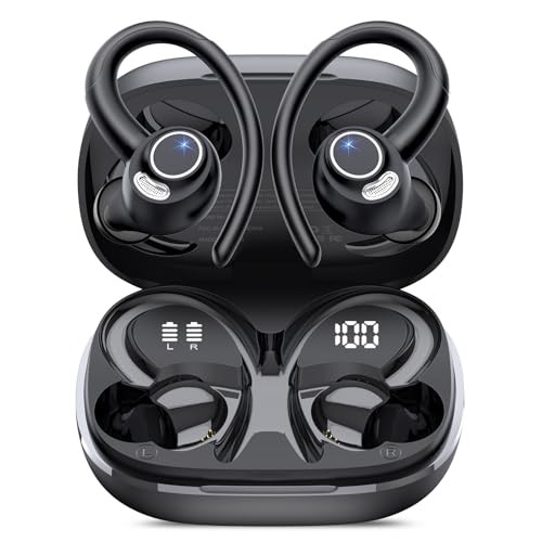 Wireless Earbuds, Bluetooth 5.4 Headphones Sport, Over Ear Buds With Classic