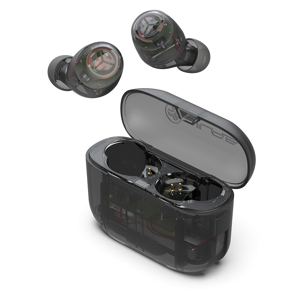 JLab Limited Edition Go Air POP True Wireless Bluetooth Earbuds Headphones Clear