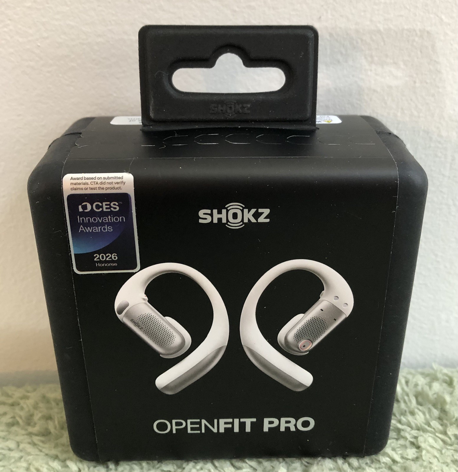 New Sealed Shokz OpenFit Pro Open-Ear Wireless – Active Noise Reduction – White
