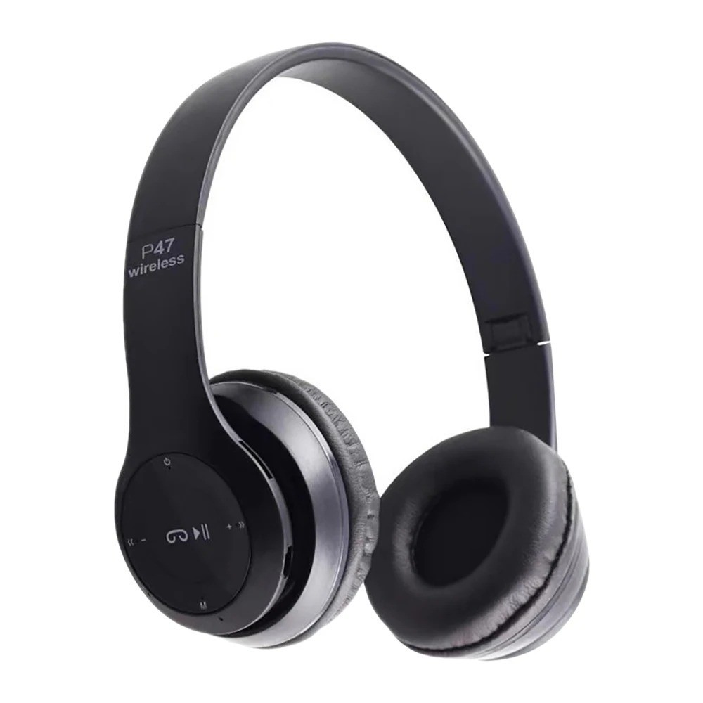 Wireless Bluetooth Headphones Foldable Over Ear Headset Mic Bass HiFi Stereo