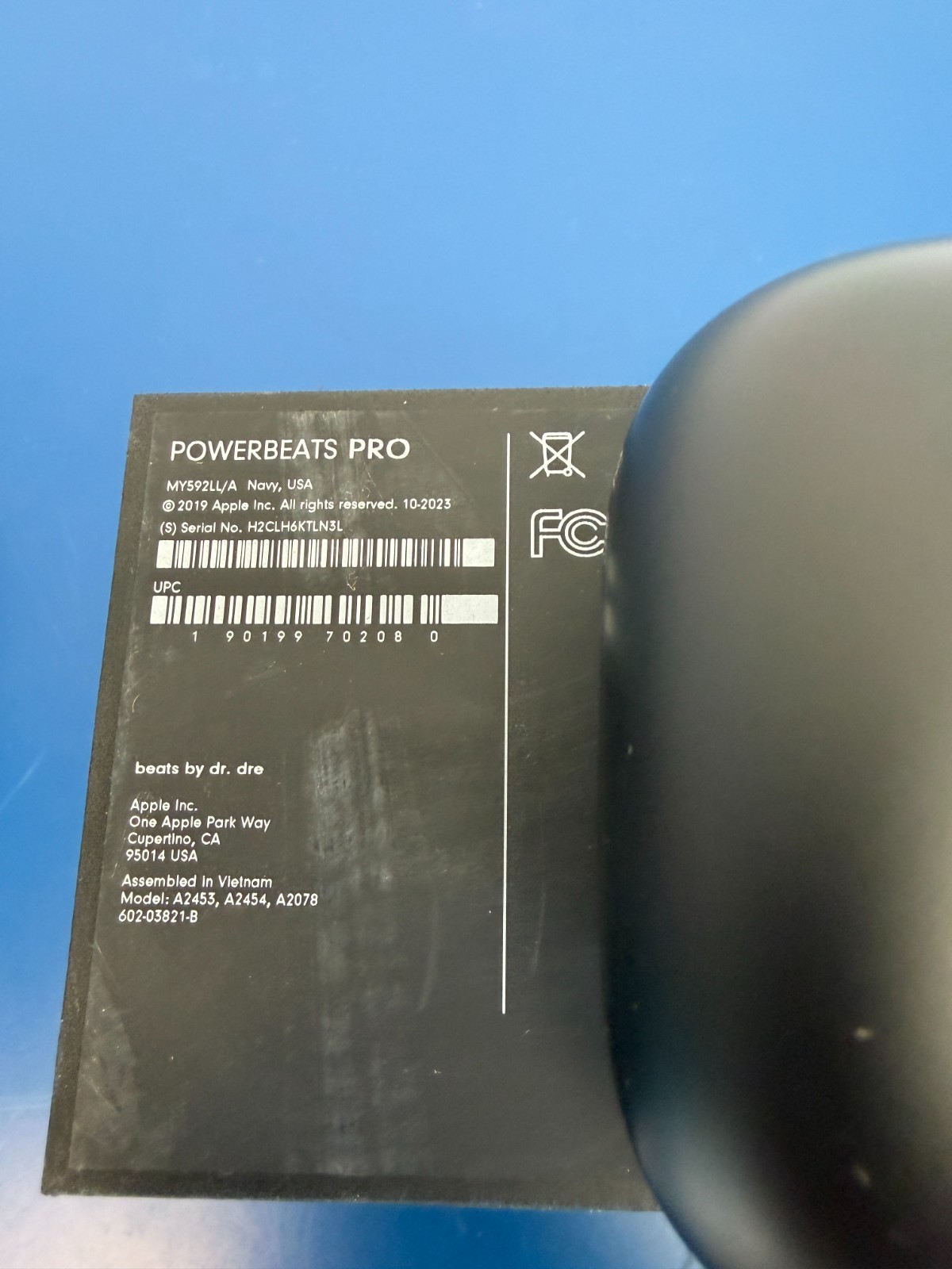 REPLACEMENT CASE Beats Powerbeats Pro Totally Wireless In Earphones MY592LL/A