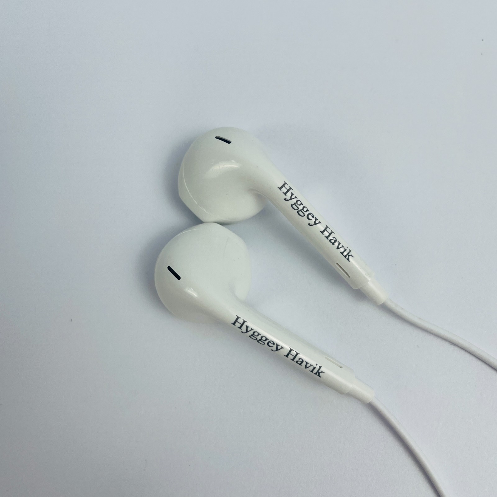 Hyggey Havik White 3.5mm Jack Wired In-Ear Earphones with Straight Cable