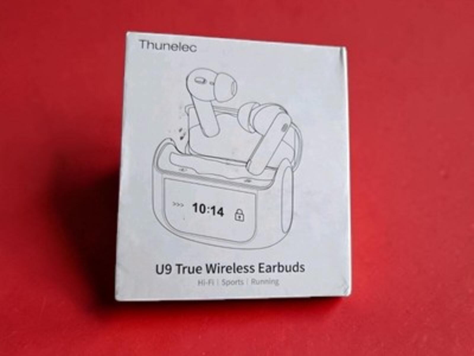 Thunelec U9 Wireless Earbuds Bluetooth 5.4 ANC Touch Screen Case Black New
