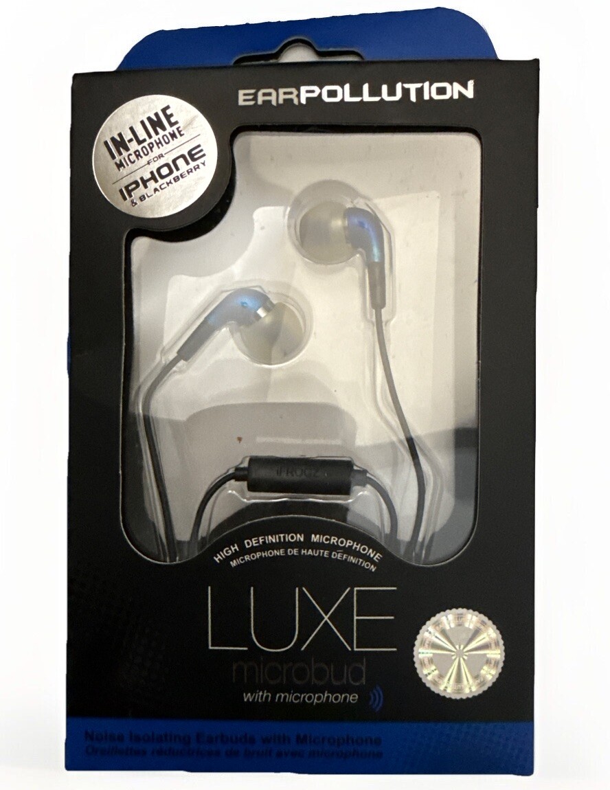 iFROGZ Earpollution Noise Isolating Earbuds With High Definition Microphone