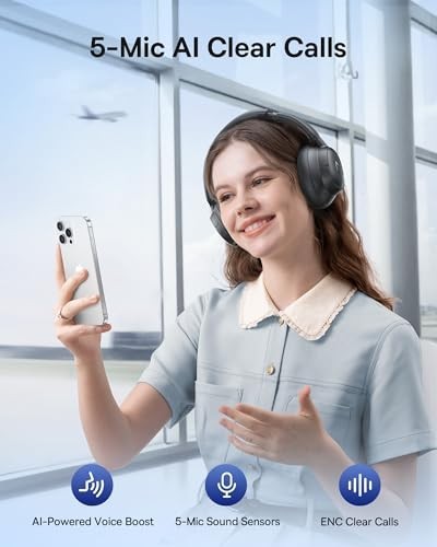 Baseus Bass BH1 NC Wireless Noise Cancelling Headphones Hi‑Res 80H Playtime