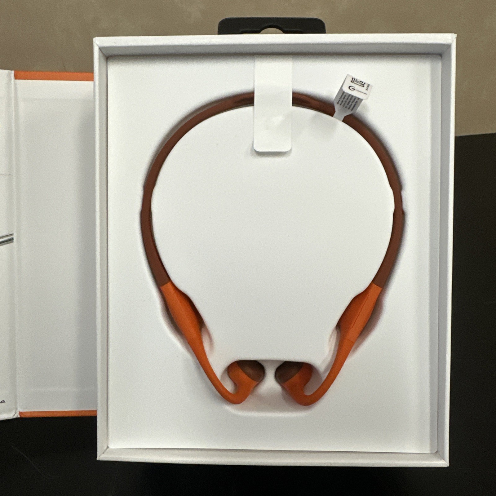 Mojawa Run Plus Bone Conduction Headphones Orange Bluetooth IP68 – No Charger