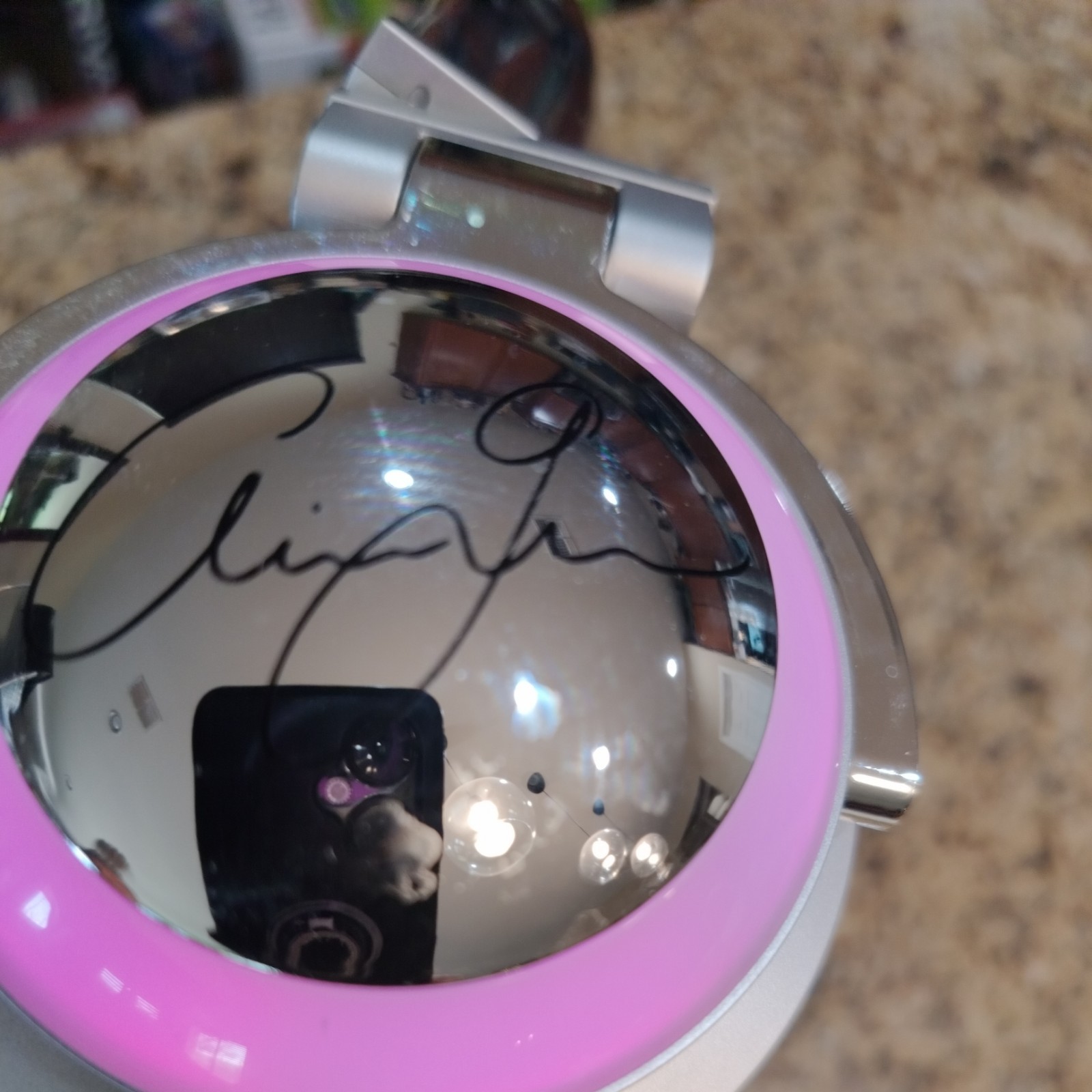 Brookstone Limited Edition Ariana Grande Wireless Bluetooth Headphones Chrome