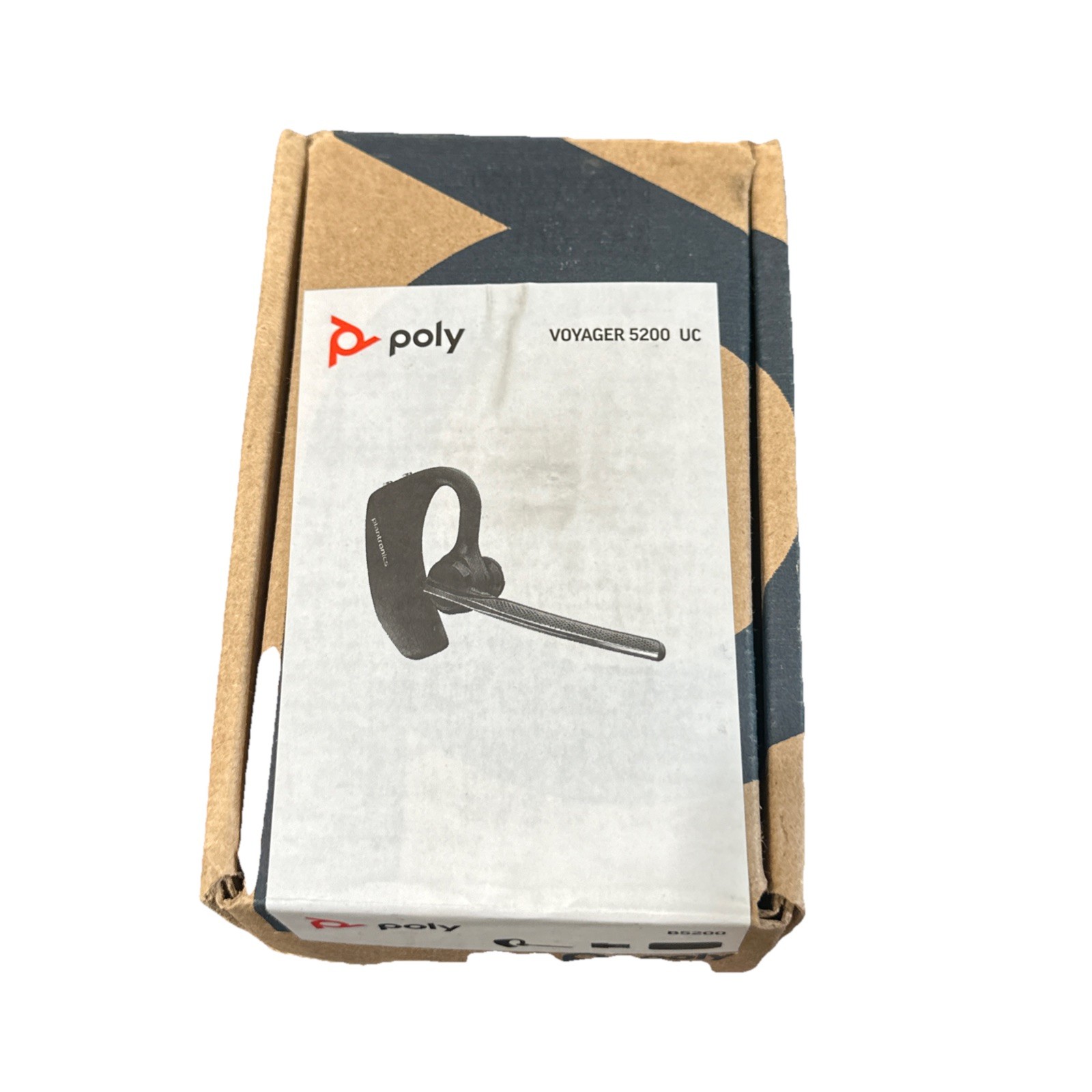 Poly Voyager 5200 UC USB-A Mono Bluetooth Headset + BT700 Adapter – Black