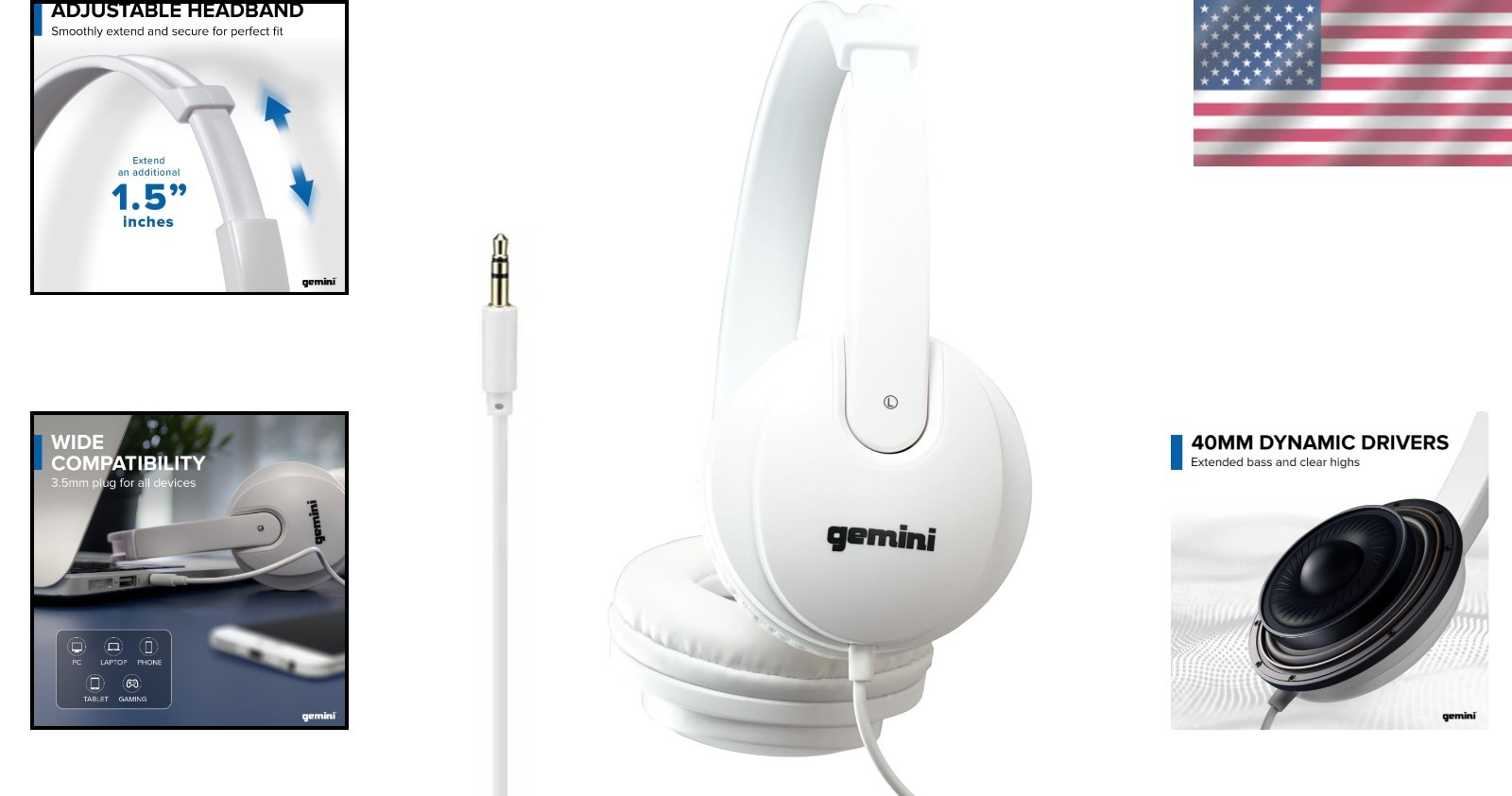 Lightweight Over-Ear DJ Headphones – 40mm Drivers for Comfort & Sound Isolation