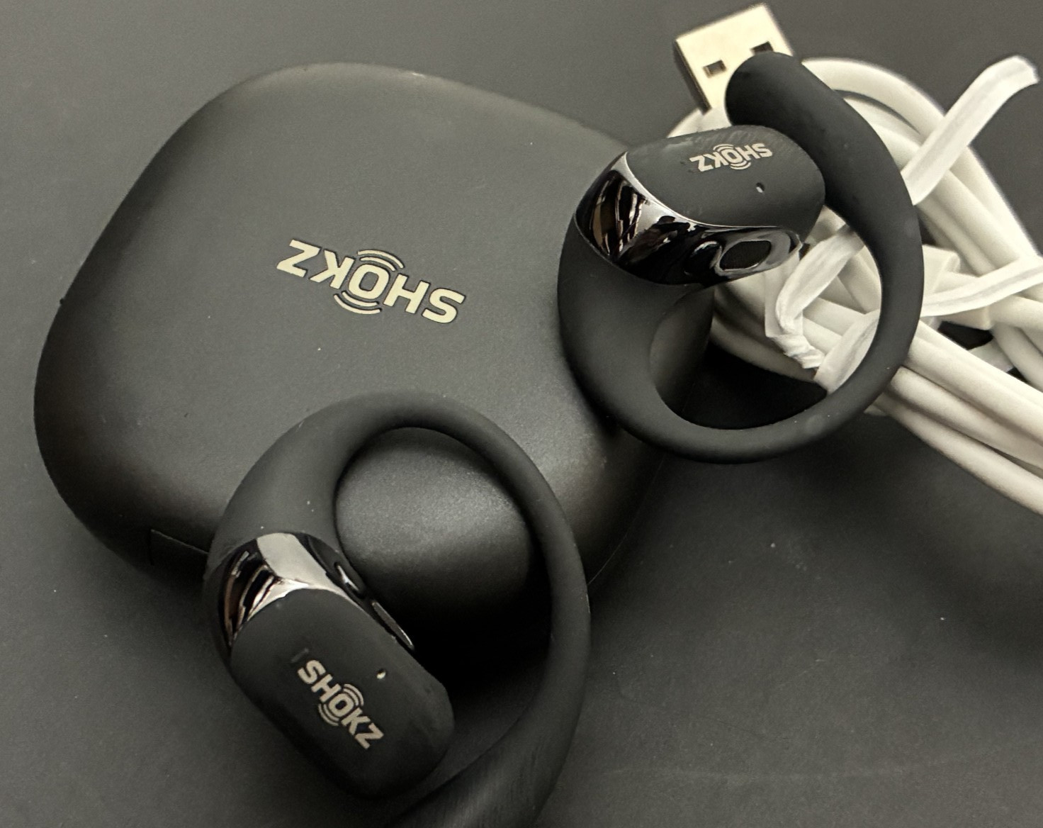 Shokz T920-ST-BK-US OpenFit 2 True Wireless Bluetooth Earbuds – Black