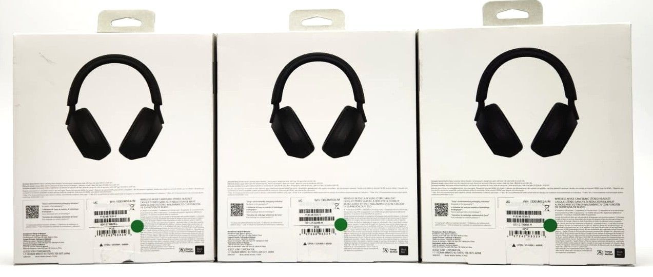 Lot of 3 Sony Wireless Headphones WH-1000XM5SA Active Noise-Cancellation