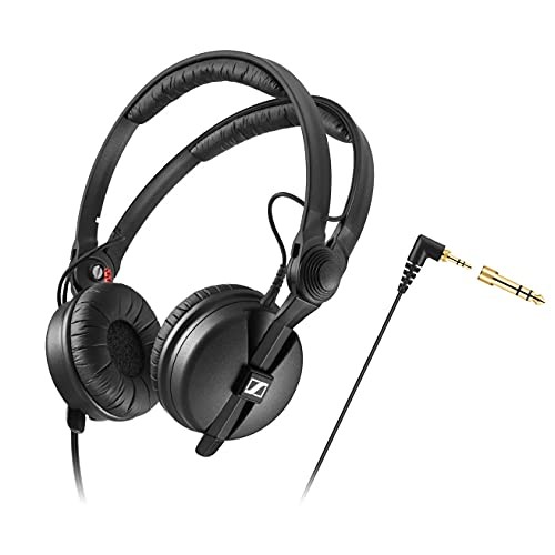 Sennheiser HD 25 Professional Closed-Back Monitor Headphones Black
