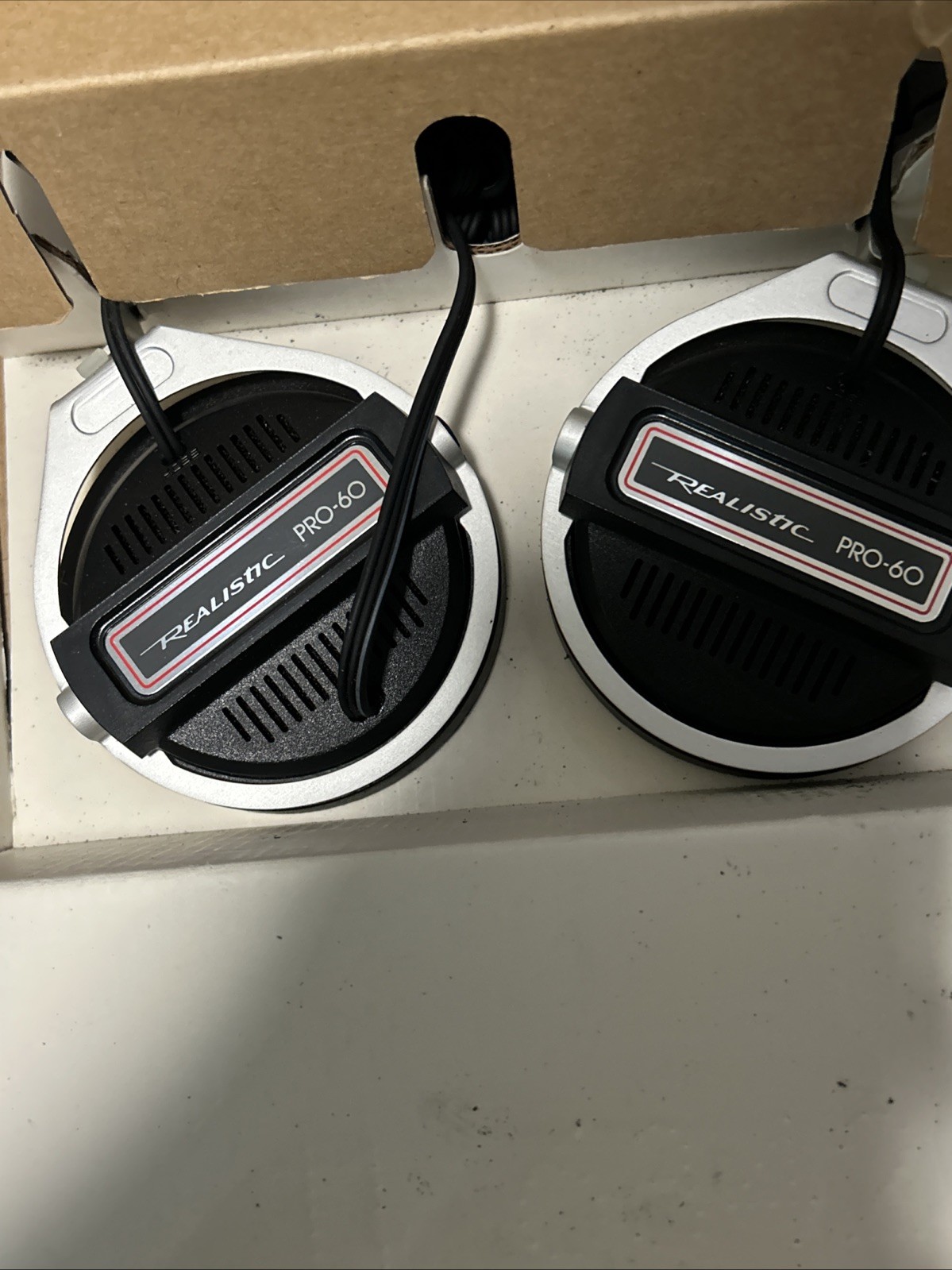 Realistic Pro-60 Stereo Headphones NO Foam Cushions