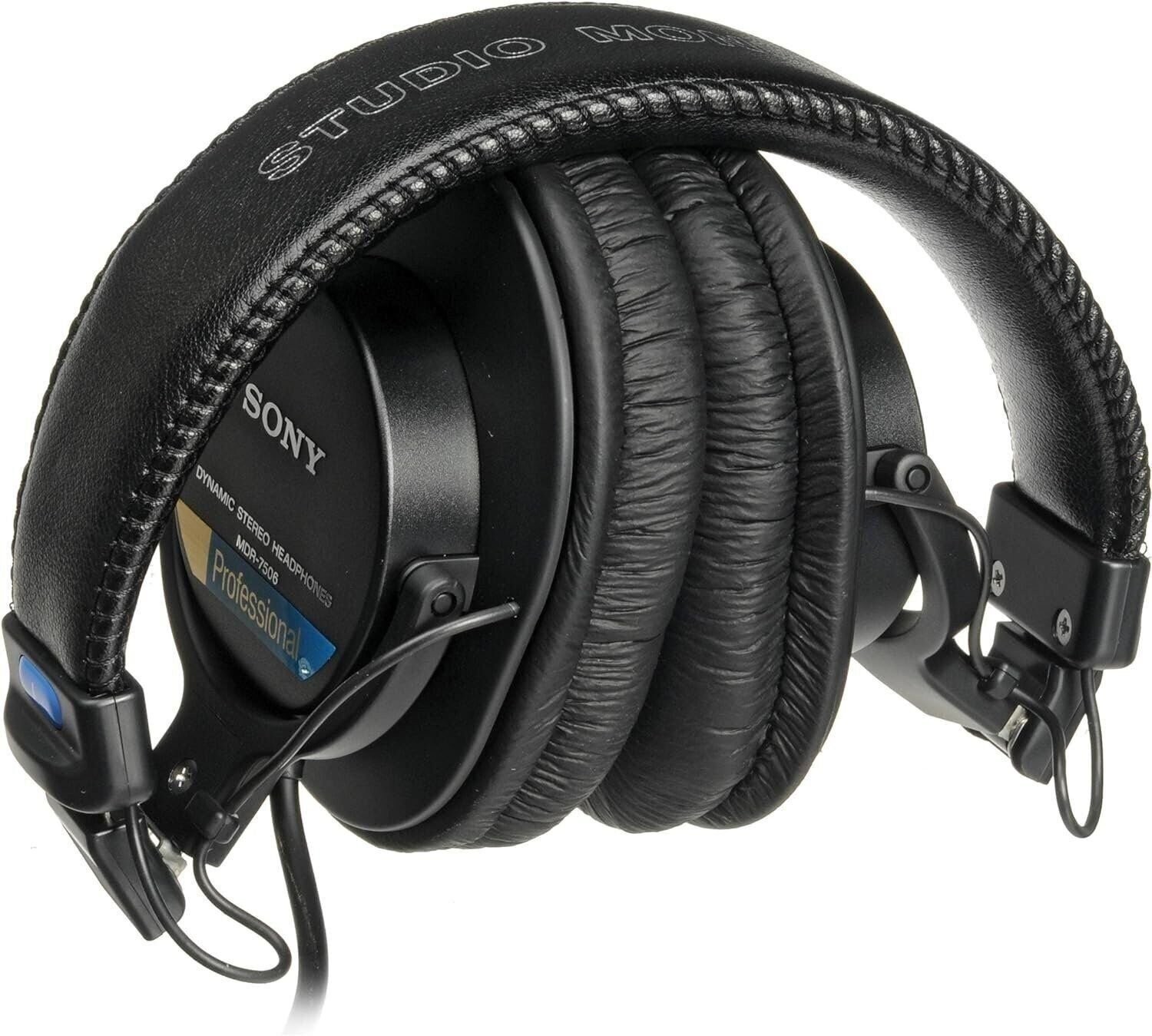 Sony MDR-7506 Professional Headphones with Slappa Hard Case, Cable Ties and…